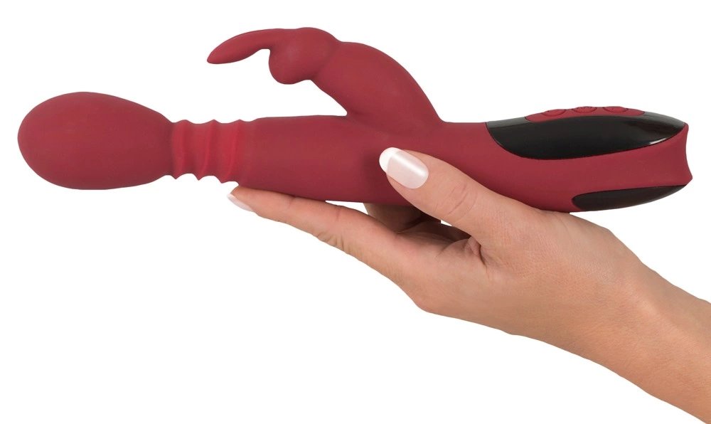 Вибратор-кролик Rechargeable Massager For Her Rabbit Vibrator, 26.5 см (красный)