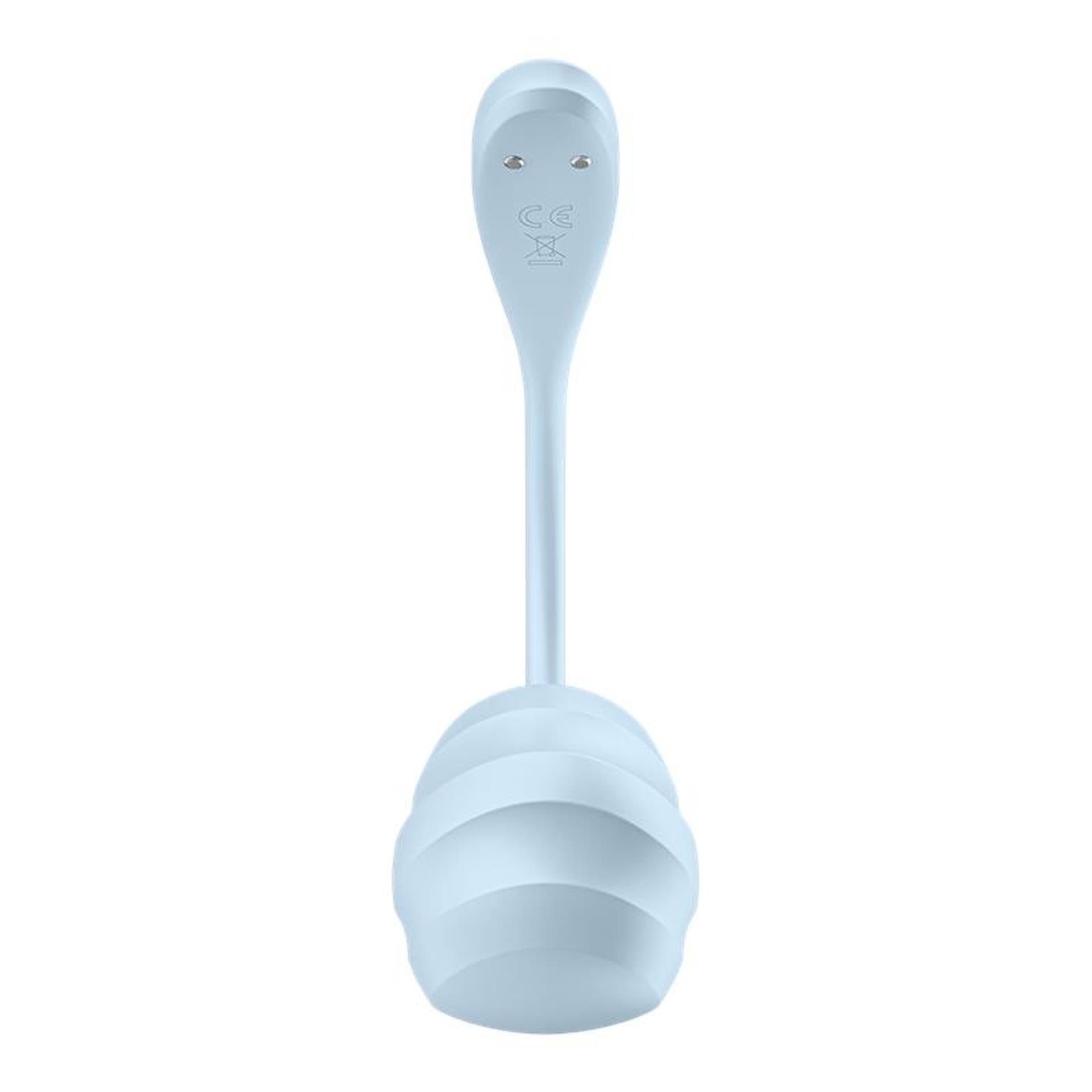 Виброяйцо Satisfyer Smooth Petal (голубой)