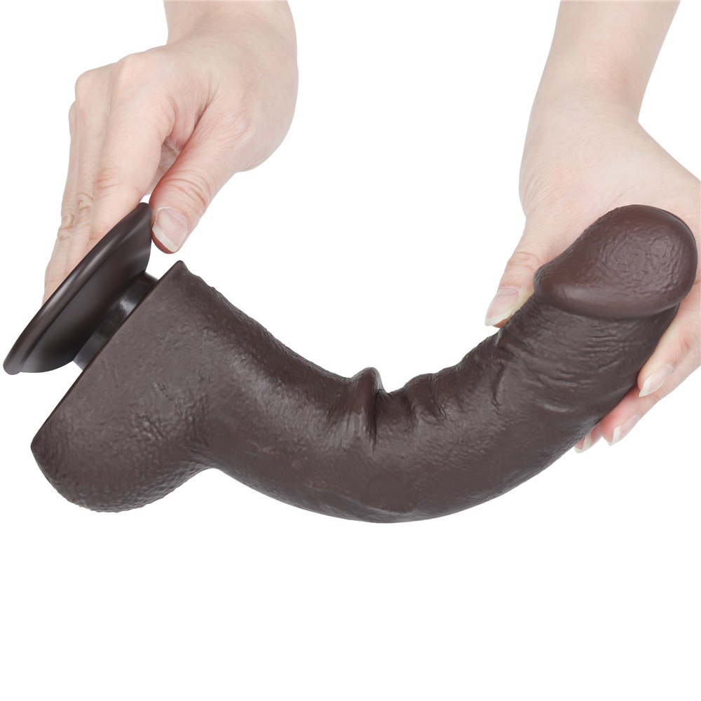 Фаллоимитатор Sliding-Skin Dual Layer Dong 9.5'', 24 см (черный)