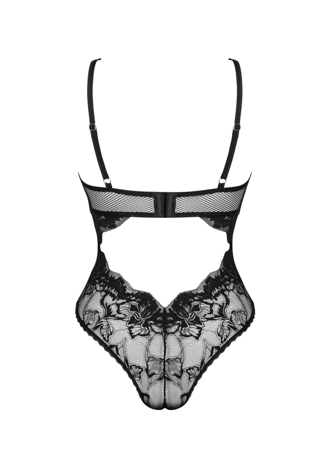 Боди Obsessive Olvidia, M/L (черный)