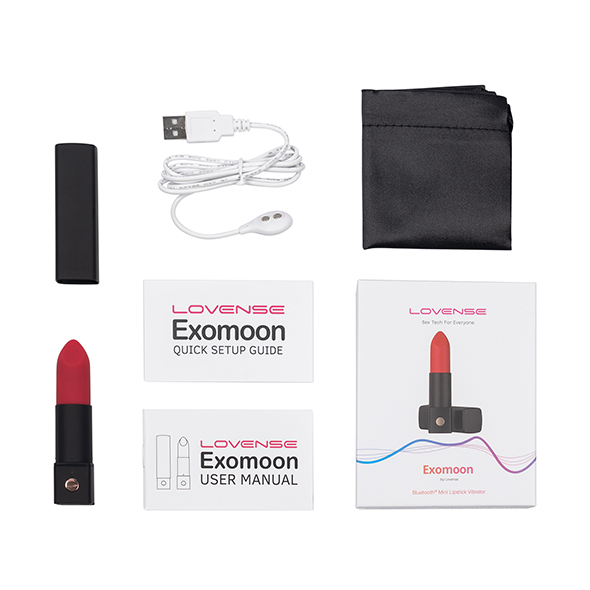 Вибратор для клитора Lovense Exomoon, 8.8 см (красный)