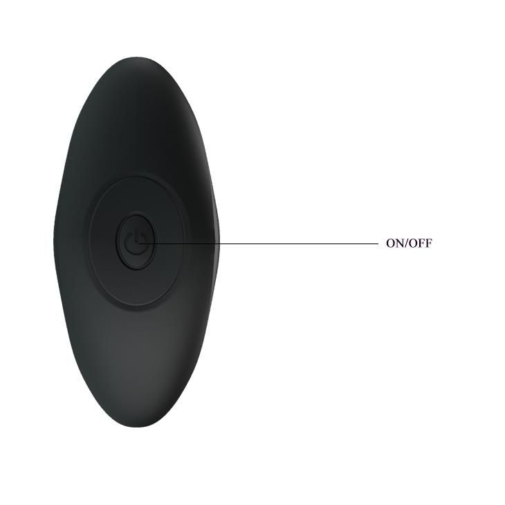 Korek analny z wibracją Pretty Love, 10,4 cm (czarny)