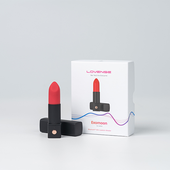 Вибратор для клитора Lovense Exomoon, 8.8 см (красный)