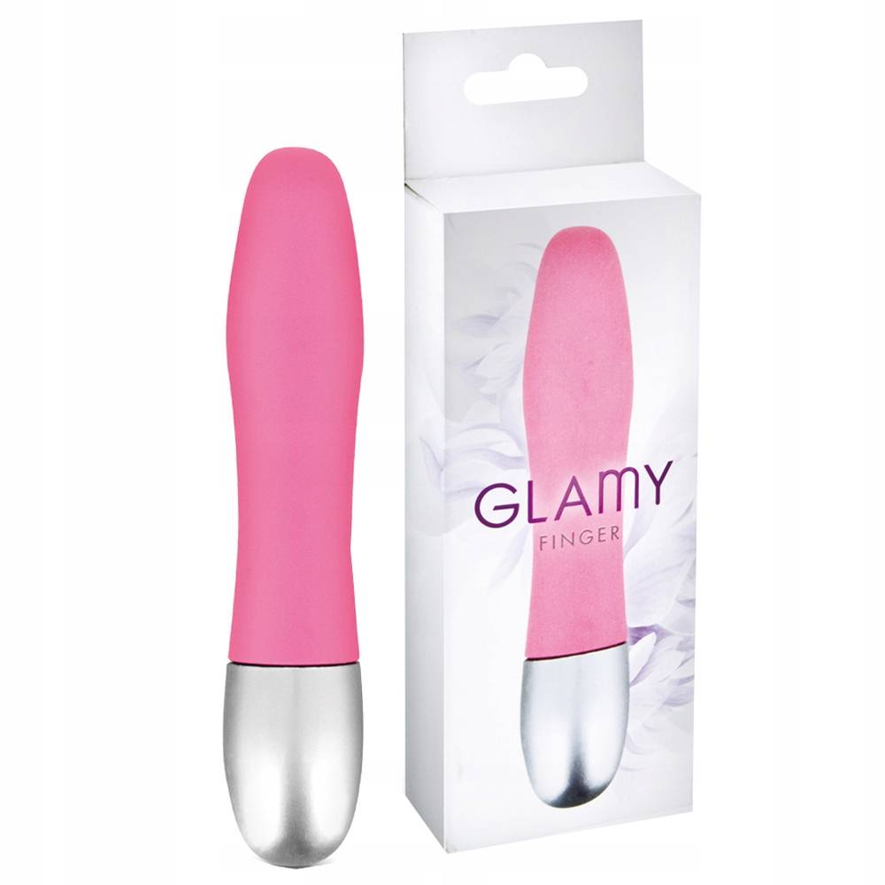Glamy Finger Pink - Mini-wibrator, Różowy, 11 cm