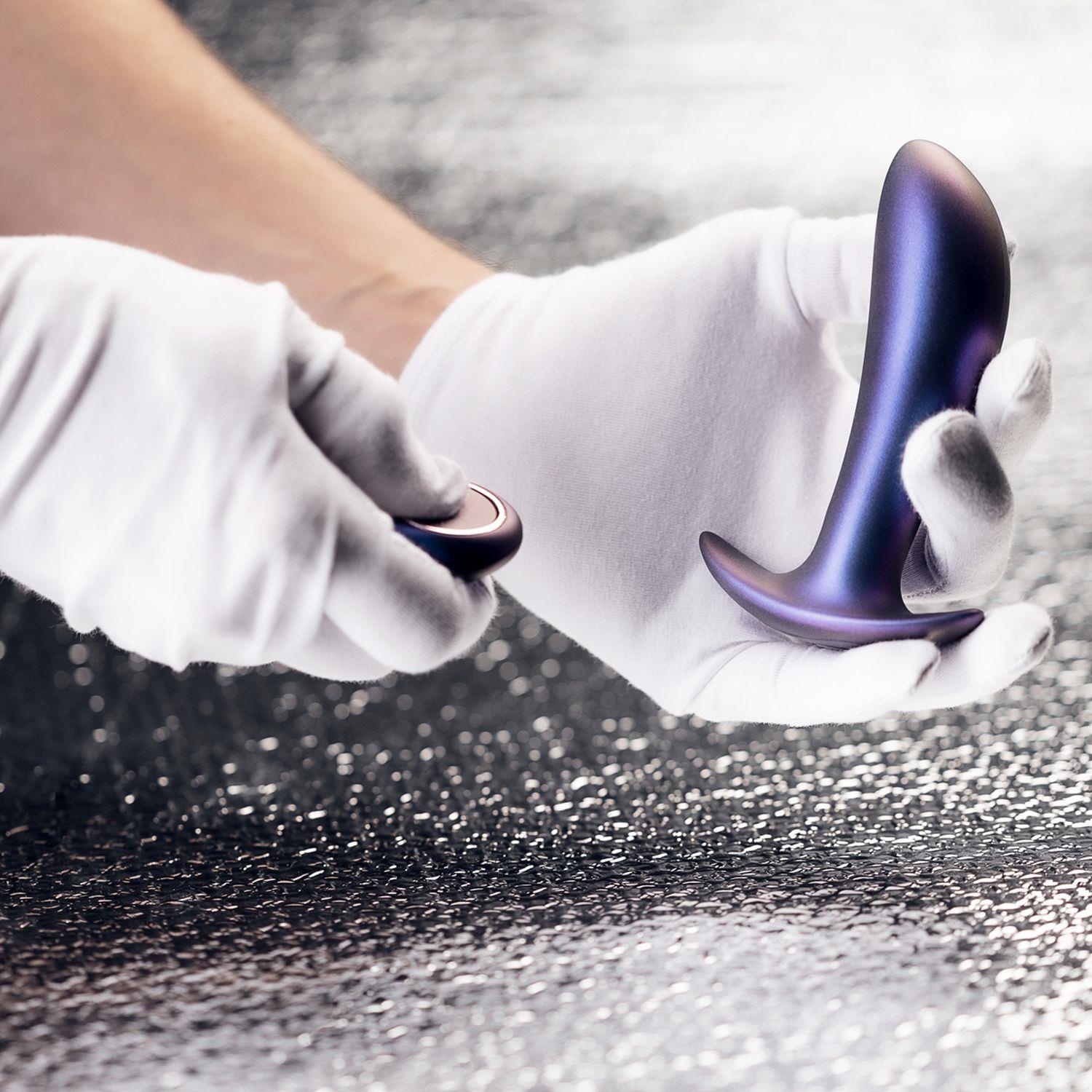 Korek analny Hueman Uranus Remote-Controlled, 12 cm (fioletowy)