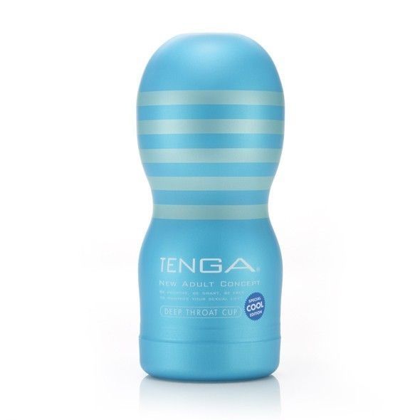 Мастурбатор Tenga Cool Edition Deep Throat Cup (блакитний)
