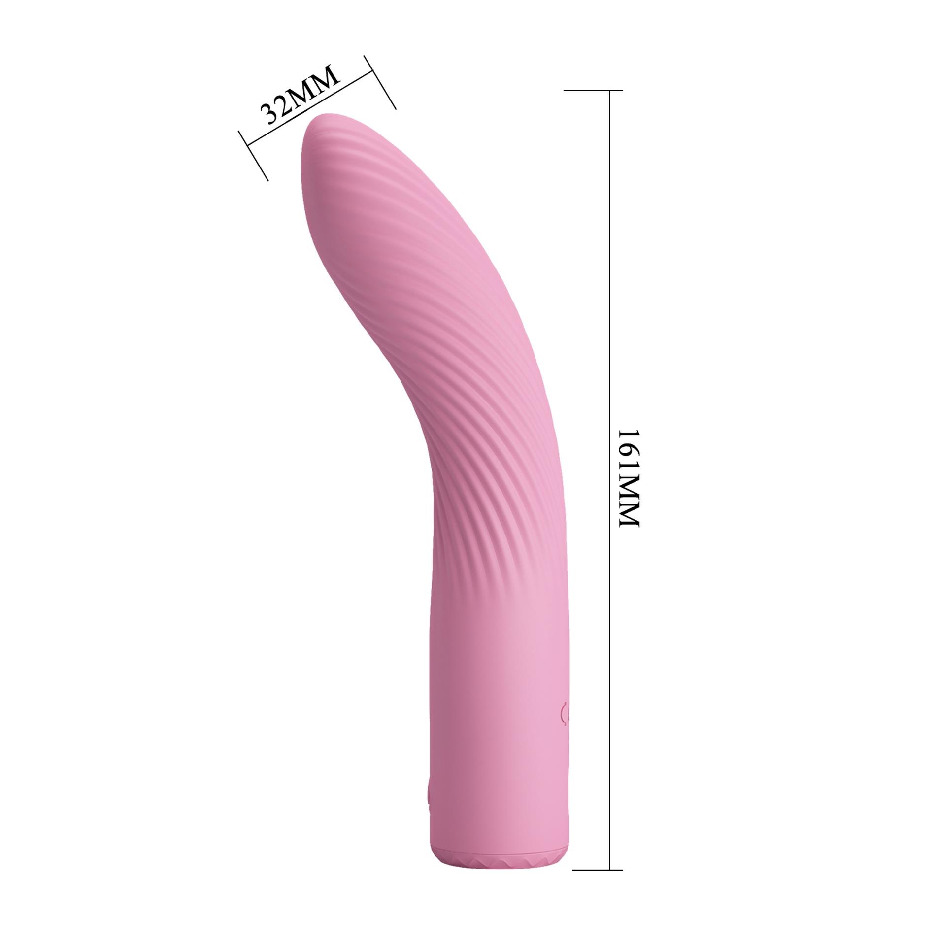Вибратор Pretty Love Kissell, 16 см (розовый)