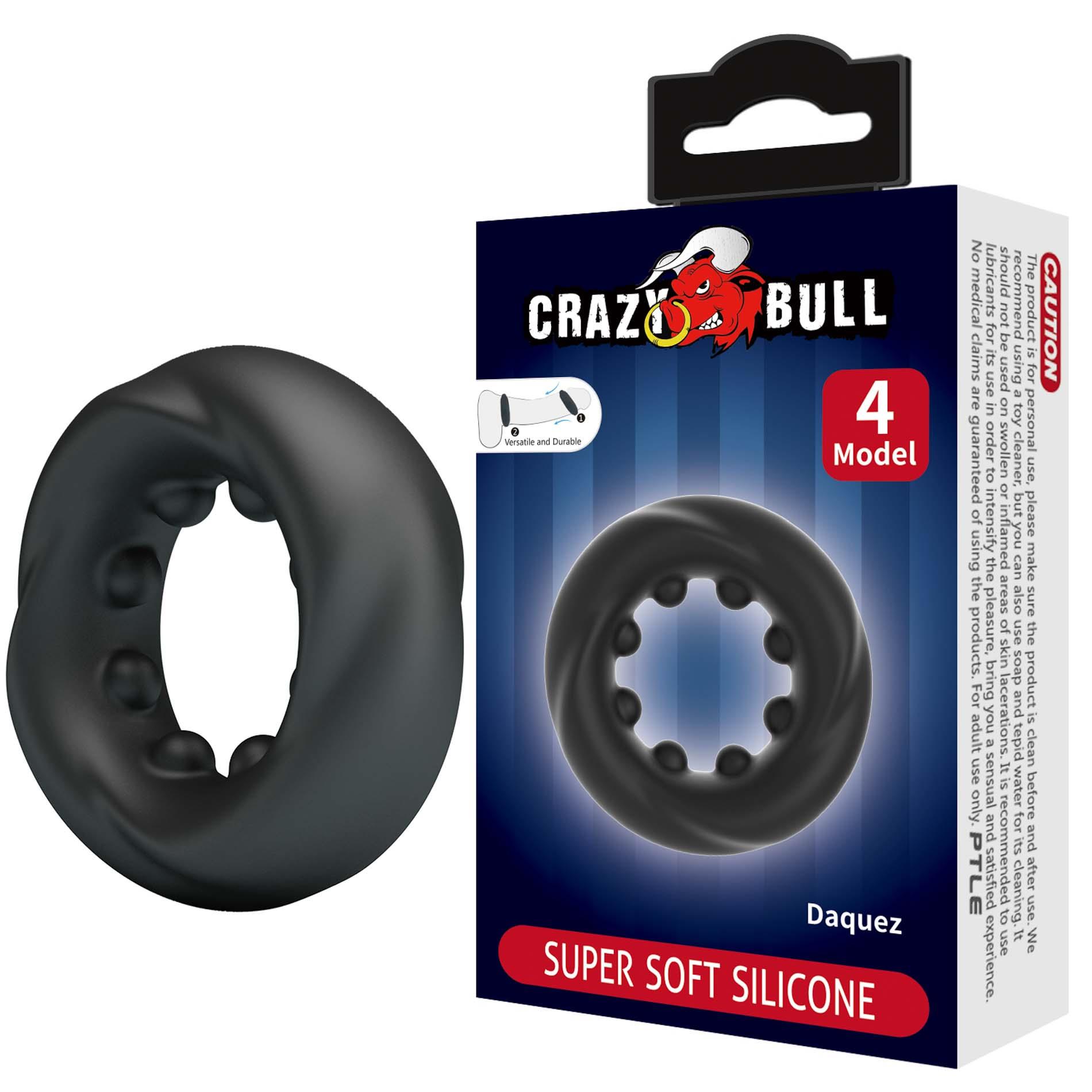 Эрекционное кольцо Crazy Bull Daquez, 5 см (черный)