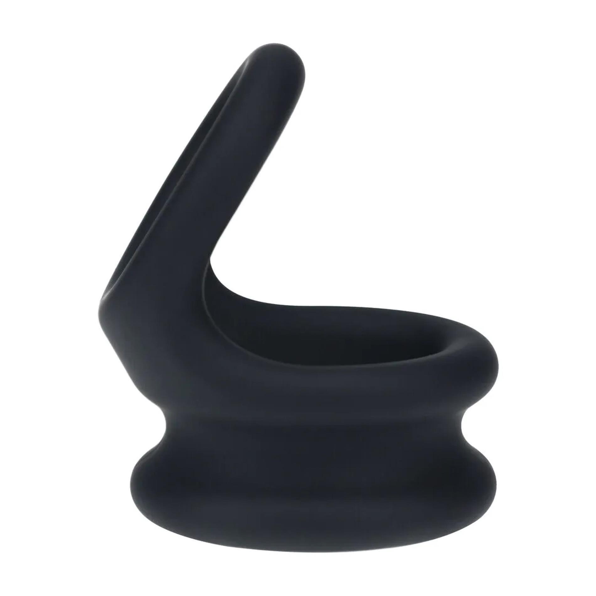 Эрекционное кольцо Wide Double O Silicone Cockring S, 5 см (черный)