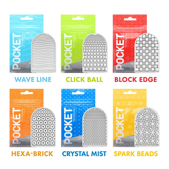 Мастурбатор Tenga Pocket Crystal Mist (белый)