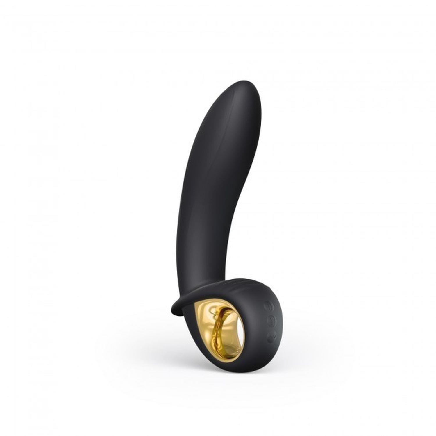 Надувний вібратор Marc Dorcel Deep Expand, 16,2 см (чорний)