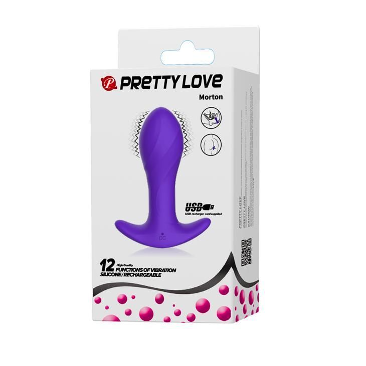 Анальна пробка Pretty Love Morton, 10,4 см (синій)