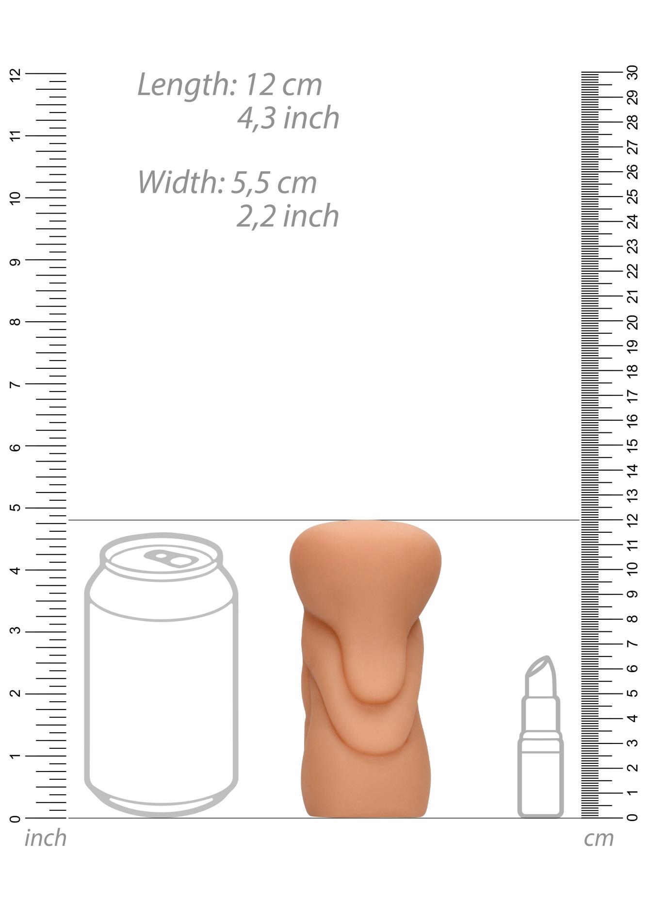 S-Line - Masturbator analny, W kolorze cielistym, 11 cm
