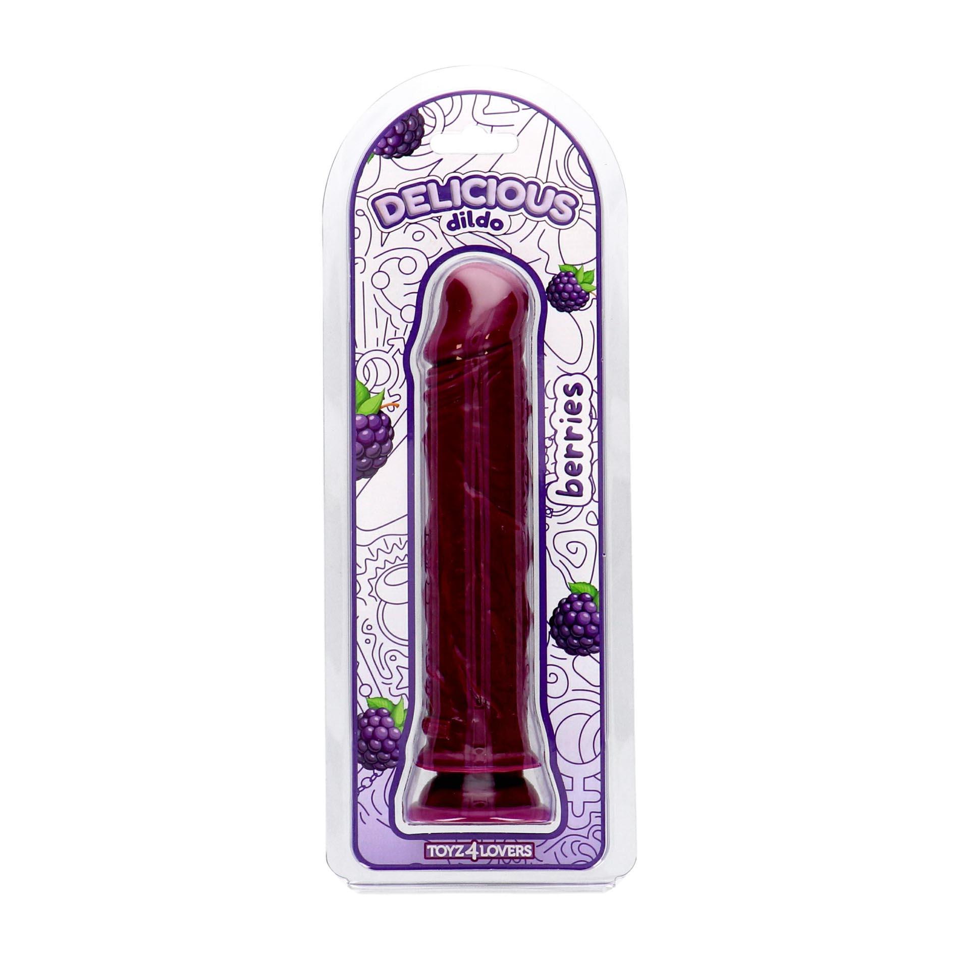 Фаллоимитатор Toyz4lovers Delicious With The Scent Blackberries, 20 см (фиолетовый)