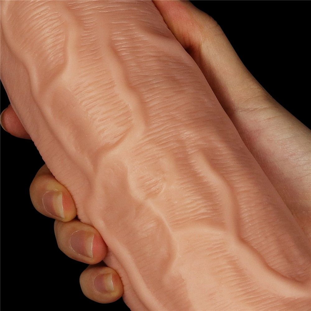 Реалистичный фаллоимитатор на присоске LoveToy Realistic, 24 см (телесный)