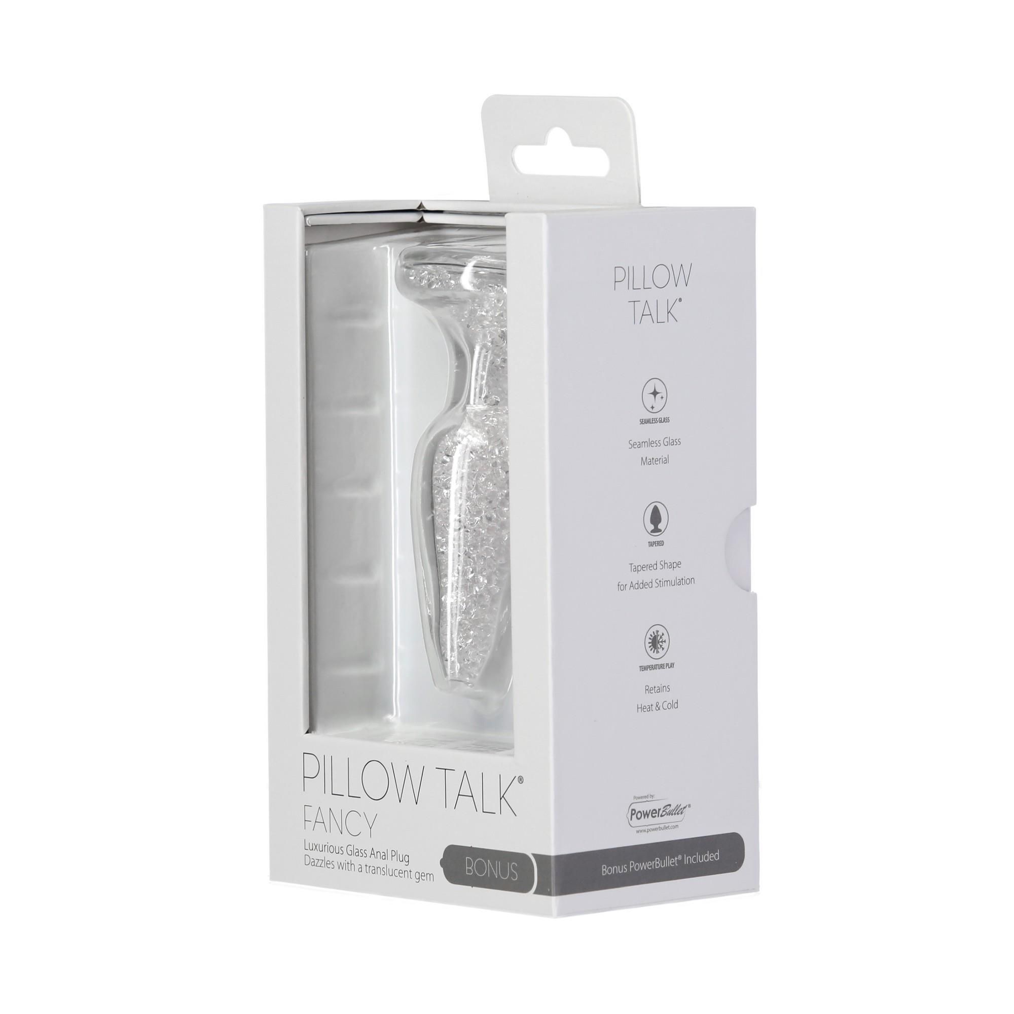 Анальна пробка Pillow Talk Fancy Luxurious Glass Anal Plug, 10.1 см (прозорий)