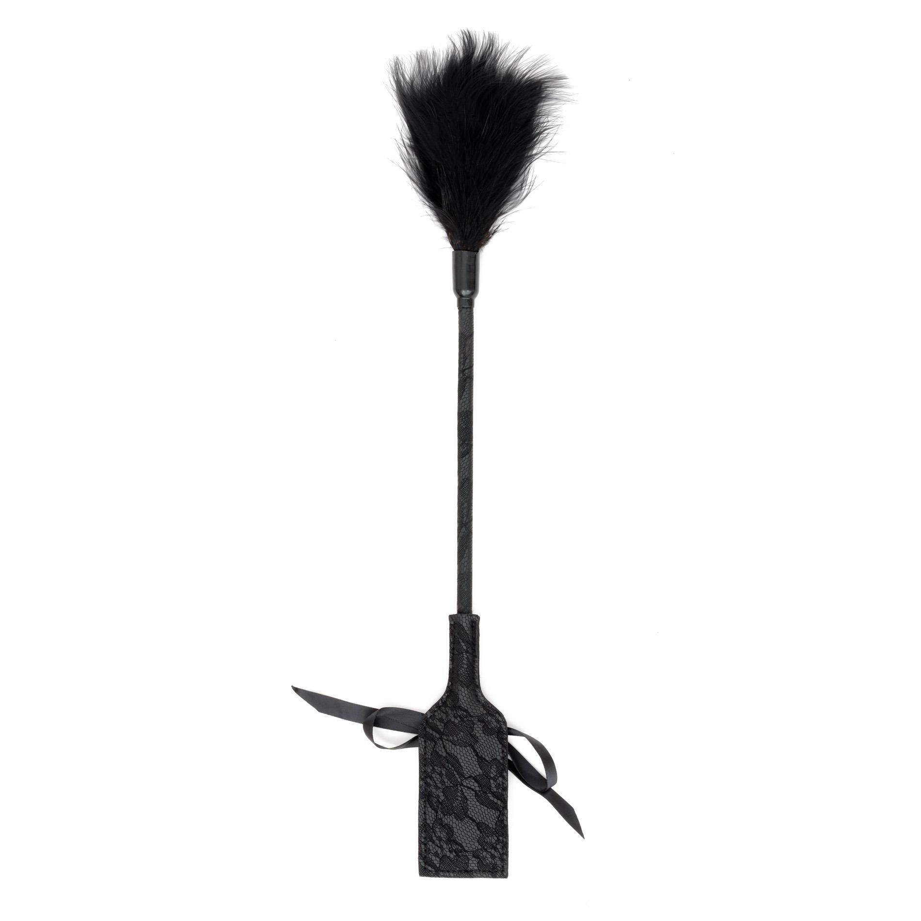 Стек Fetish B-Series Tickler & Whip 3.0, 41 см (черный)