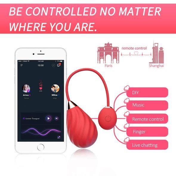 Виброяйцо Magic Motion Sundae, 19 см (красный)