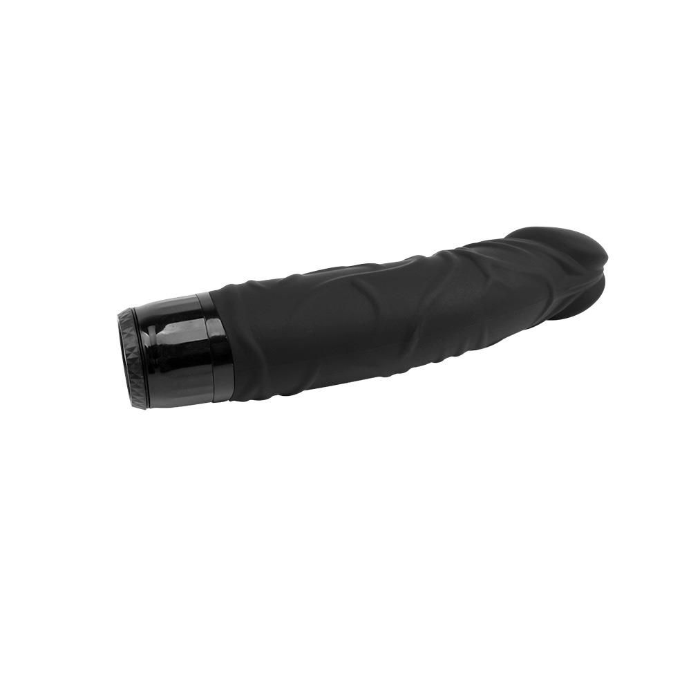 Вибратор M-Mello Thick Realistic Dildo 8", 20 см (черный)