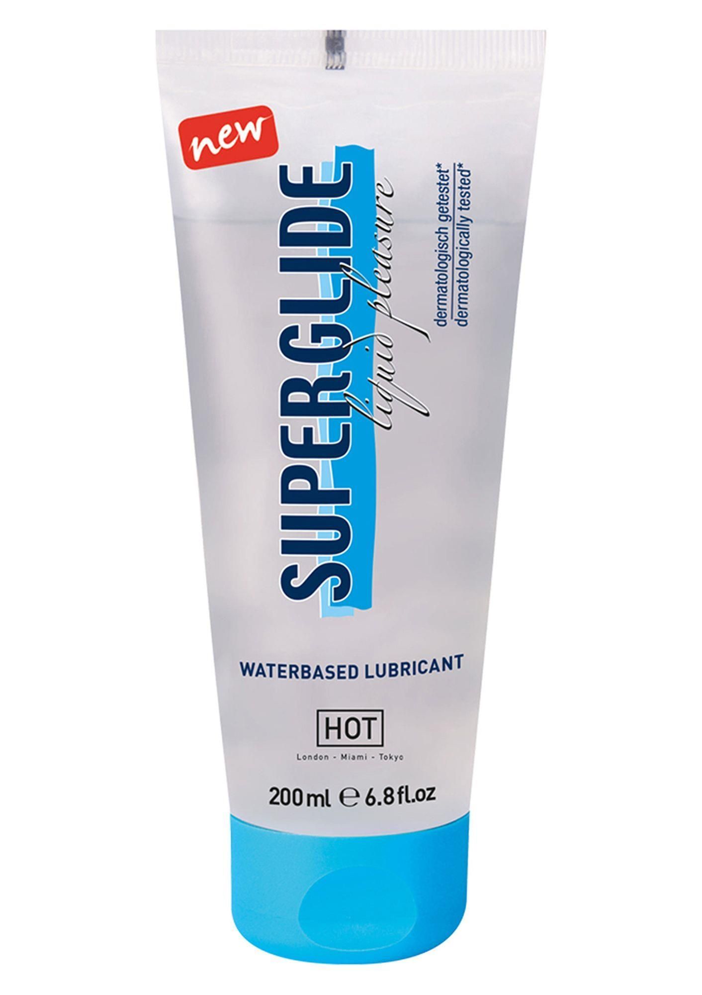 Lubrykant na bazie wody Hot Superglide, 200 ml