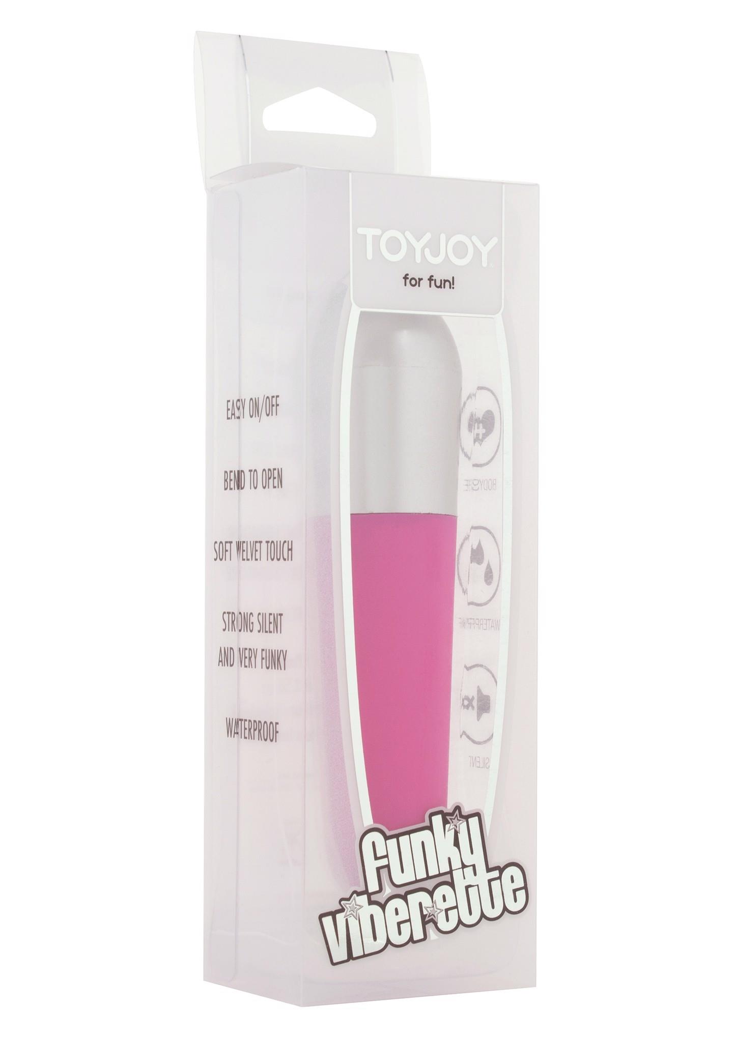Вибратор для клитора Toy Joy Funky Viberette, 10,5 см (розовый)