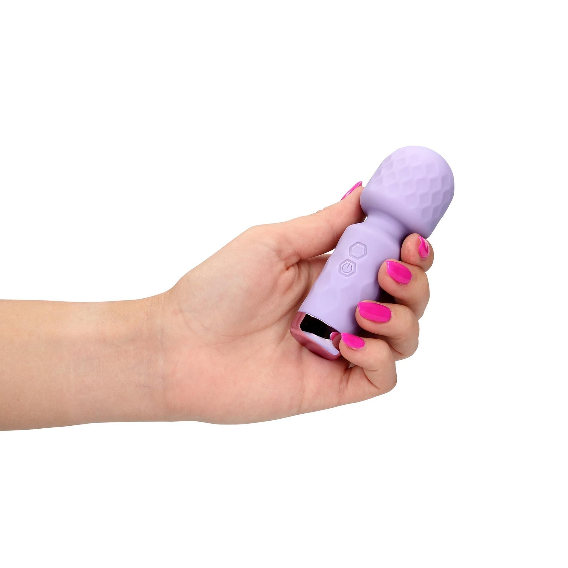 Мини-вибратор Loveline Mini Wand, 11.4 см (фиолетовый)