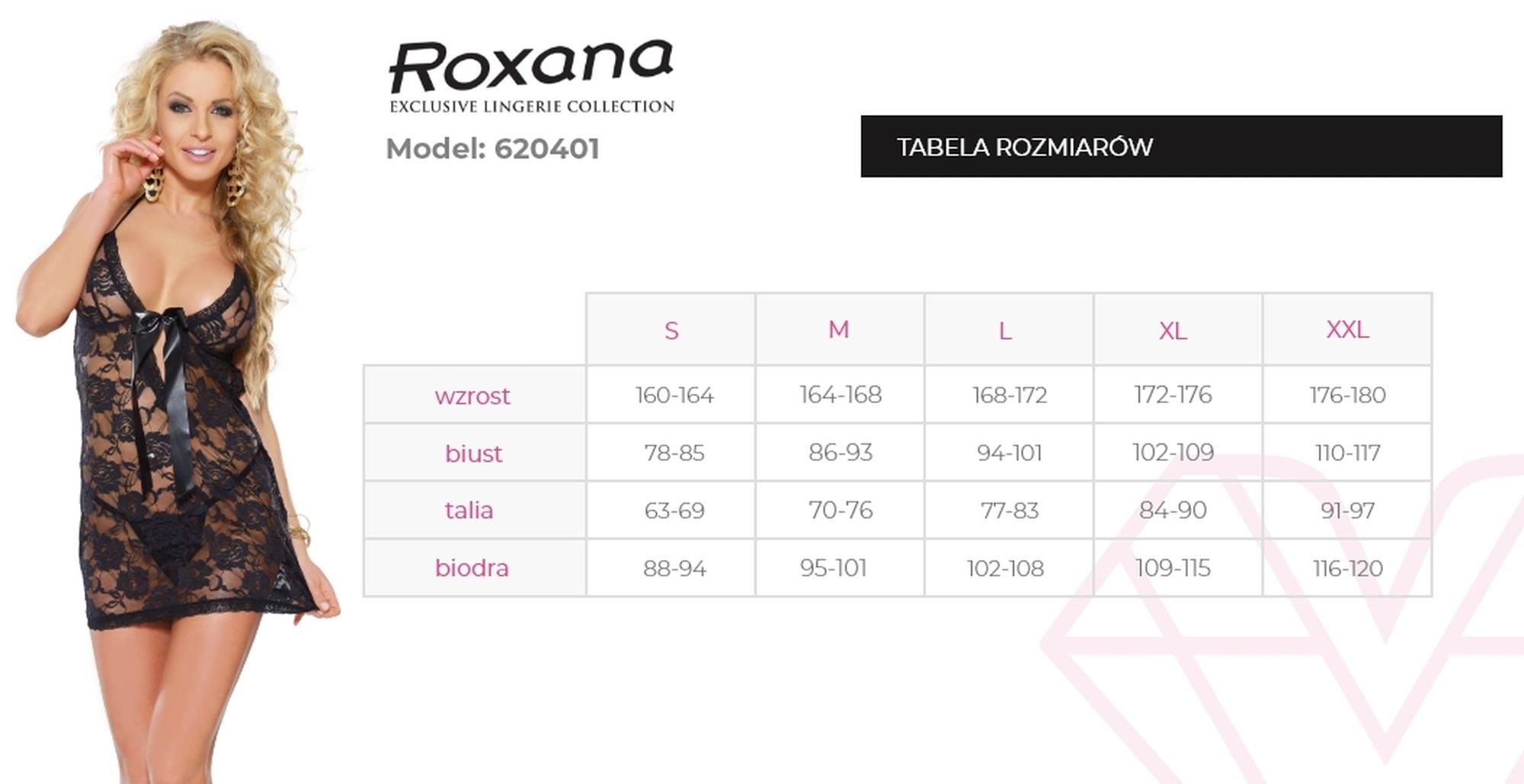 Komplet bielizny Roxana 6204, M (czarny)
