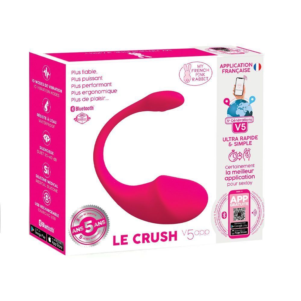 Виброяйцо Clara Morgane Le Crush Fushia, 18 см (фуксия)
