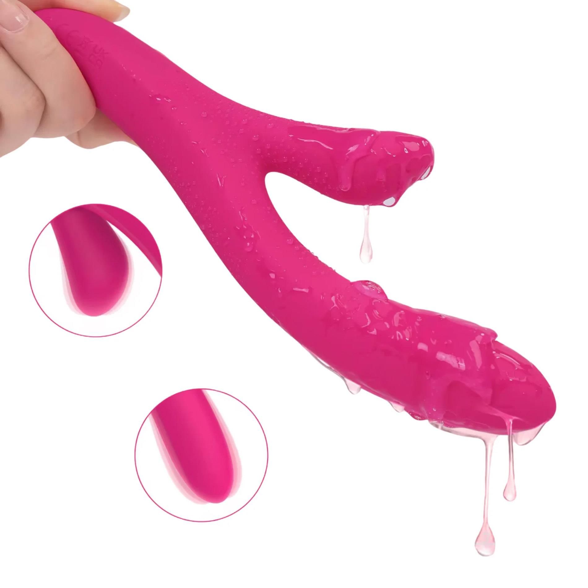 Вибратор-кролик Power Escorts Kinky Pleasure Y - Vibey, 23.5 см (розовый)