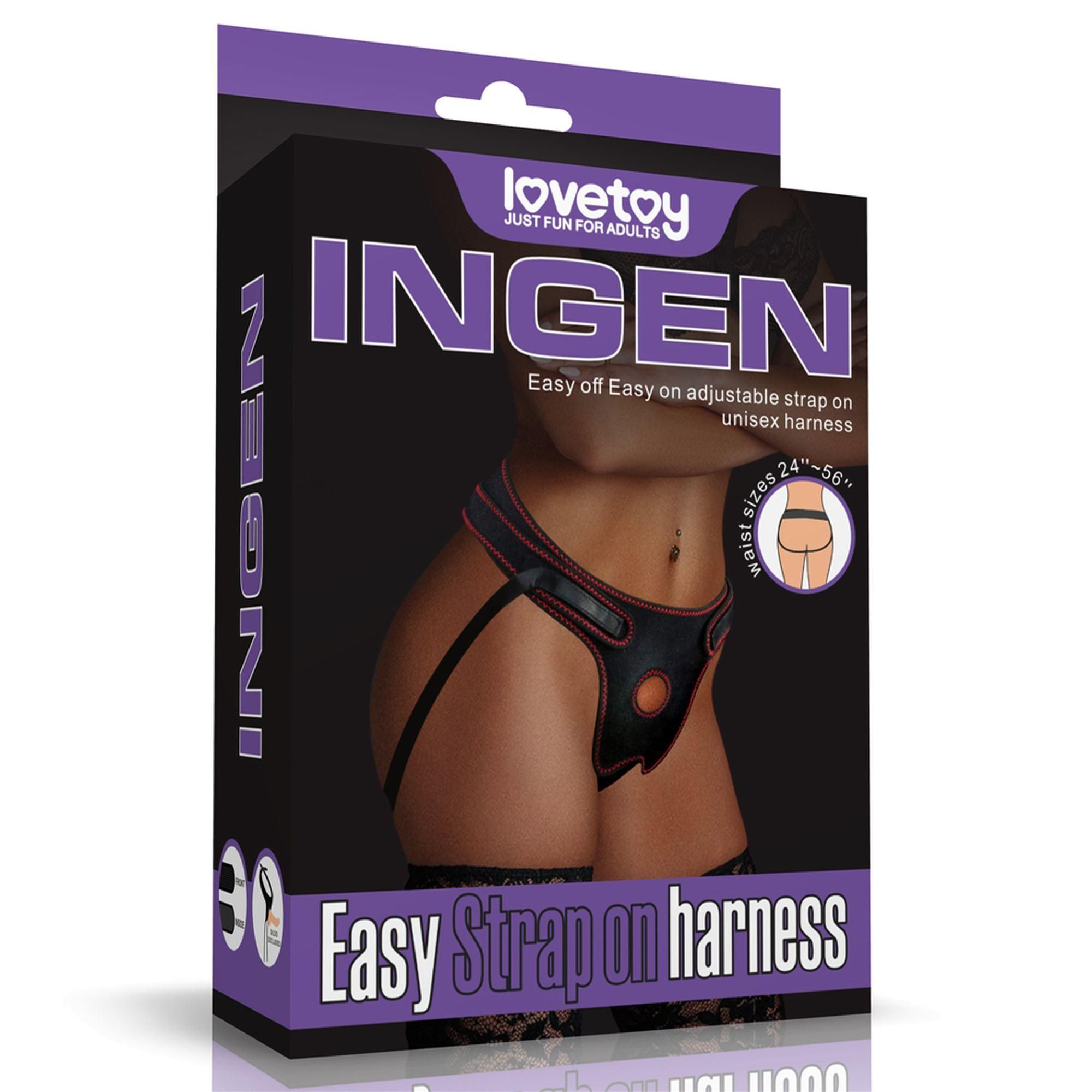 Трусики для страпона LoveToy Easy Strap on Harness As Pic (черный)