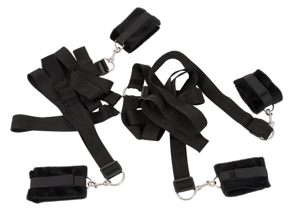 Бондажный набор Bad Kitty Bed Shackles, (черный)