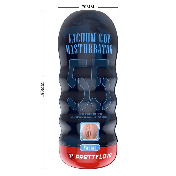 Мастурбатор Pretty Love Vacuum Cup 55 Vagina (тілесний)