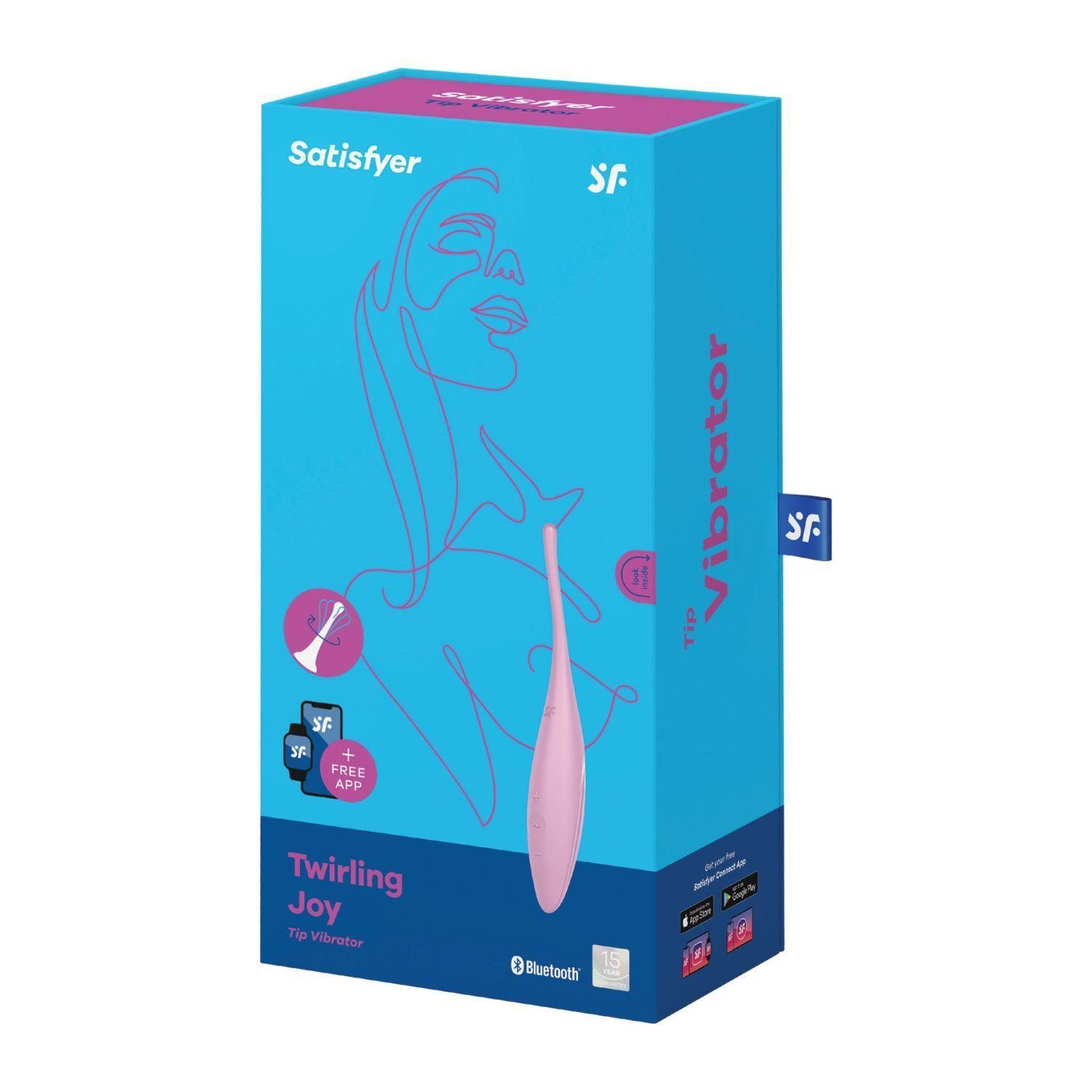 Стимулятор клитора Satisfyer Twirling Joy, 18 см (розовый)