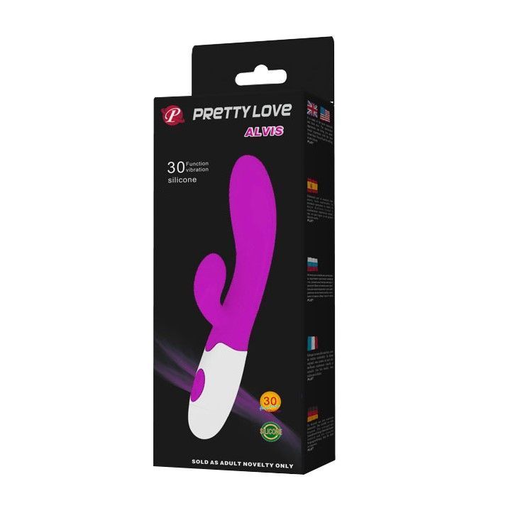 Вибратор Pretty Love Alvis, 20,5 см (фиолетовый)