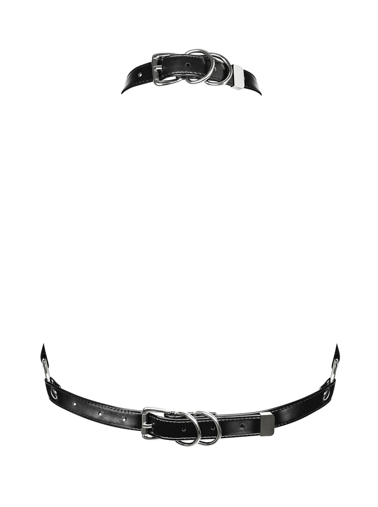 Biustonosz z szelkami Obsessive A740, One Size (czarny)