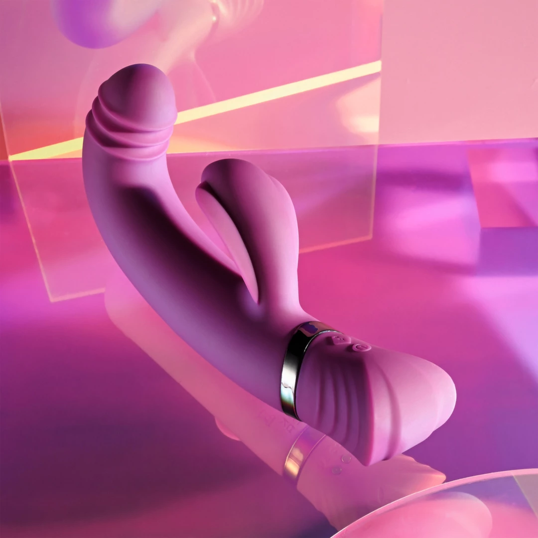 Вибратор Playboy Pleasure Tap That, 16.5 см (фиолетовый)