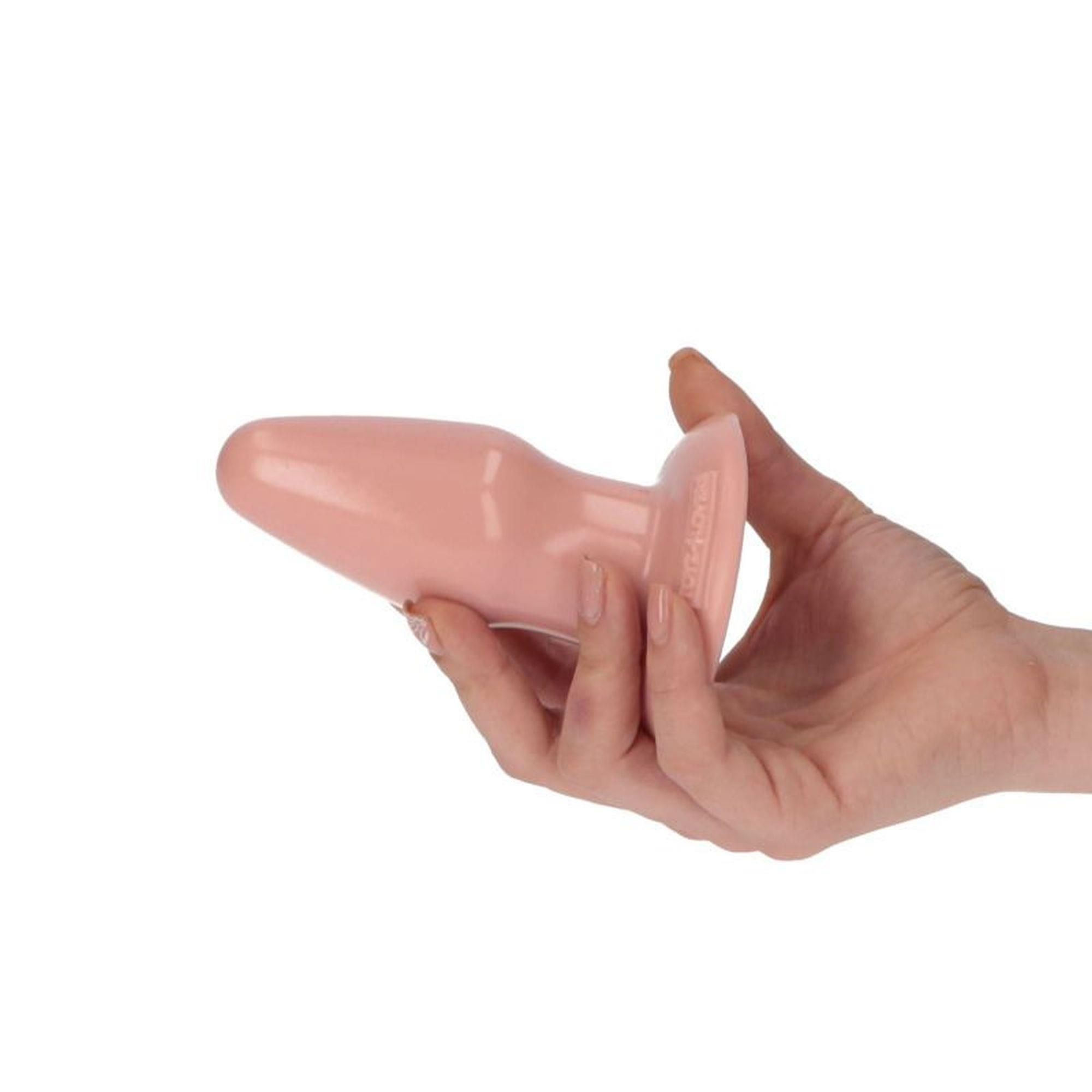 Korek analny Toyz4lovers Italian Cock 3,5", 9,5 cm  (w kolorze cielistym)