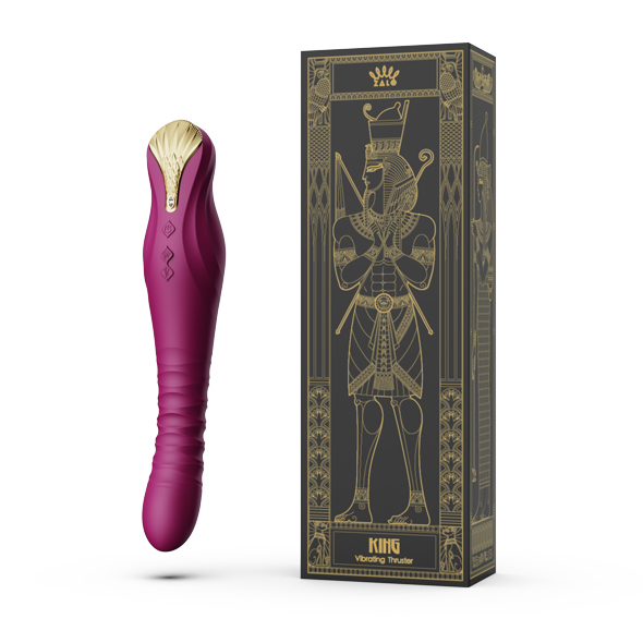 Вибратор Zalo King Vibrating Thruster, 30,2 см (фиолетовый)