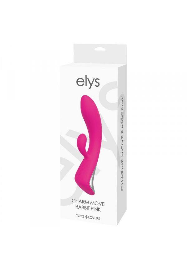 Вибратор-кролик Elys Charm Move Rabbit, 22 см (розовый)