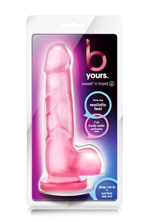 Фаллоимитатор Blush B Yours Sweet N Hard, 17.8 см (розовый)
