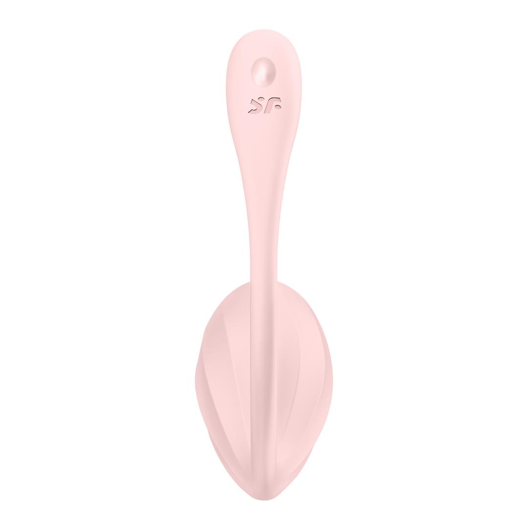 Виброяйцо Satisfyer Ribbed Petal, 23 см (розовый)