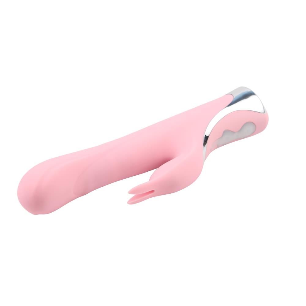 Вибратор-кролик Aphrovibe Rotating Missile Bunny, 24 см (светло-розовый)