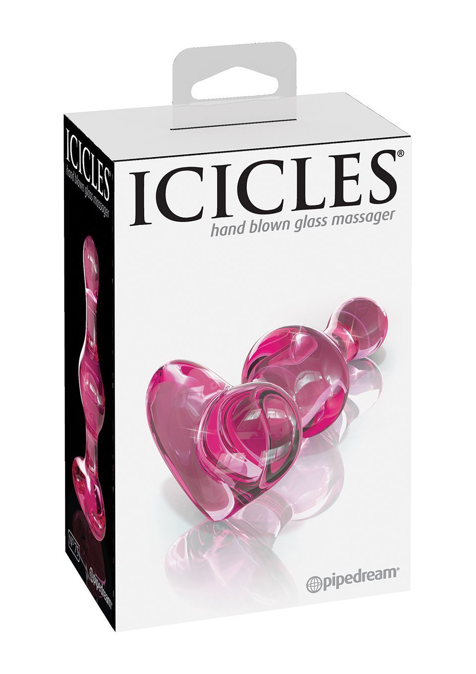 Анальна пробка Pipedream Icicles No 75, 9,9 см (рожевий)