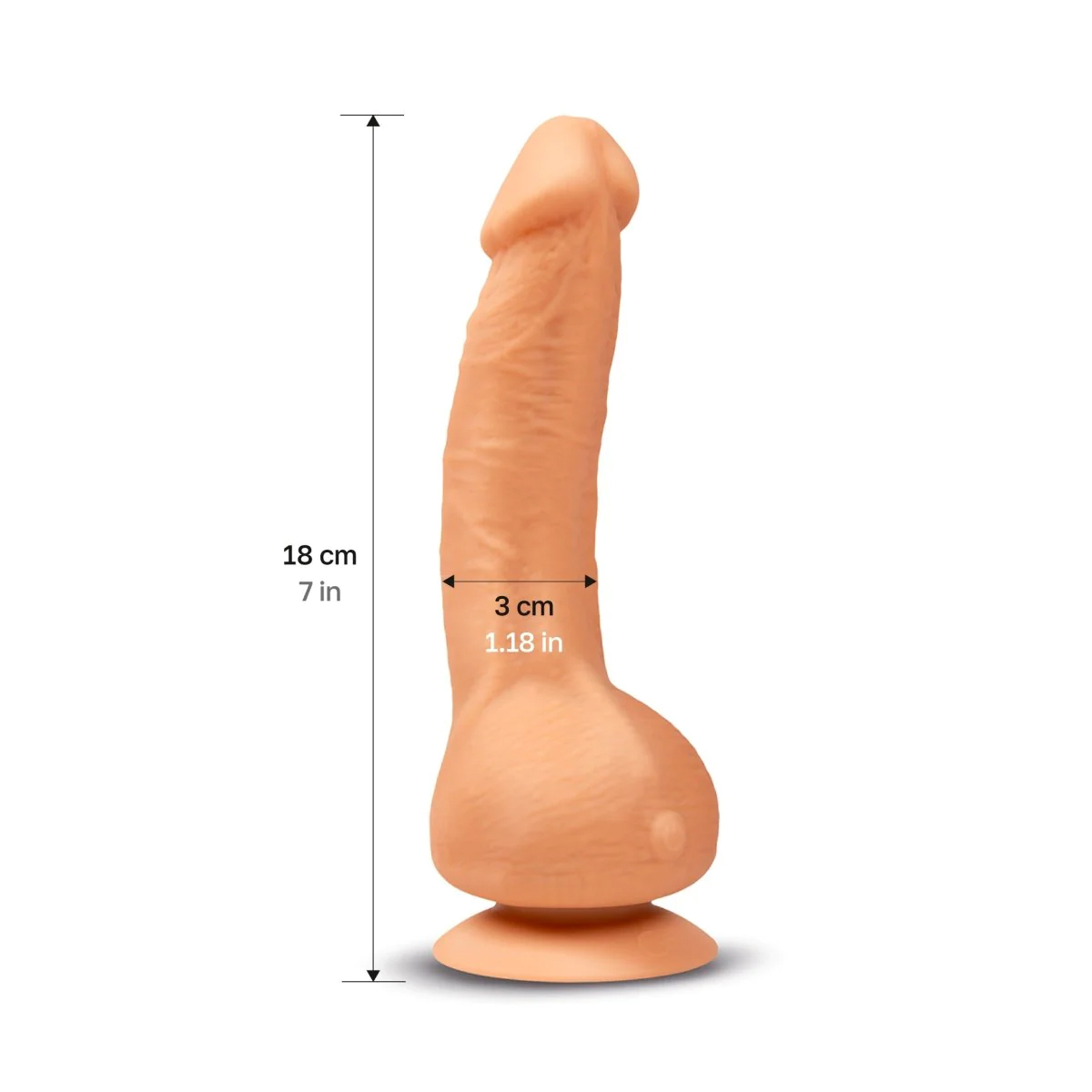 Вибратор Gvibe Greal Mini, 18 см (телесный)