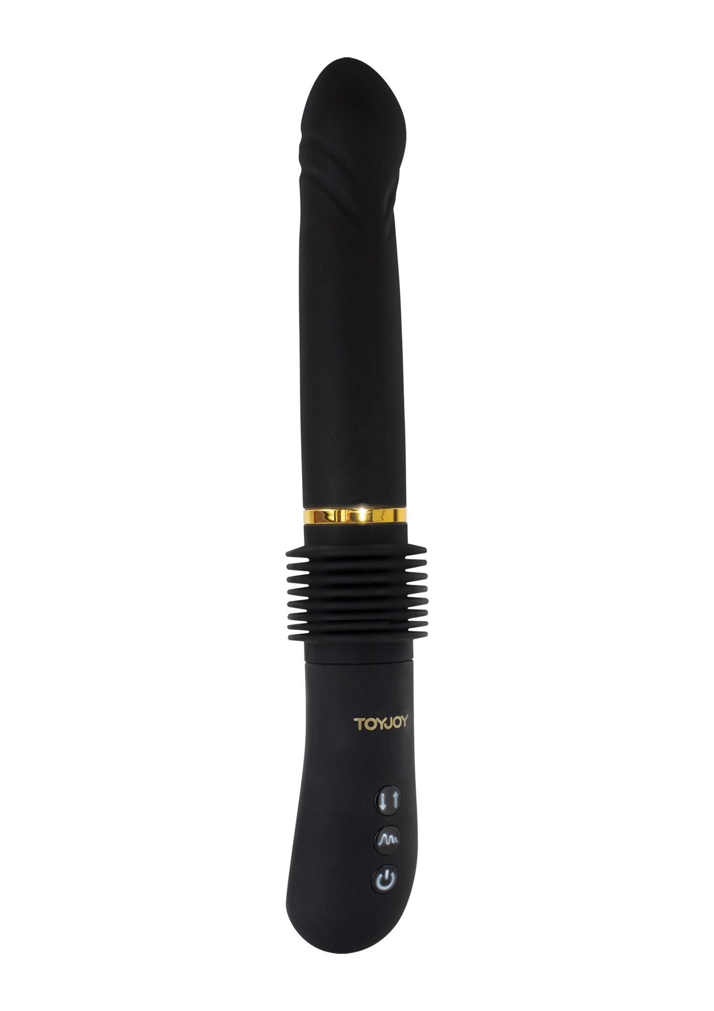 Вибратор Toy Joy Magnum Opus Thruster, 30 см (черный)