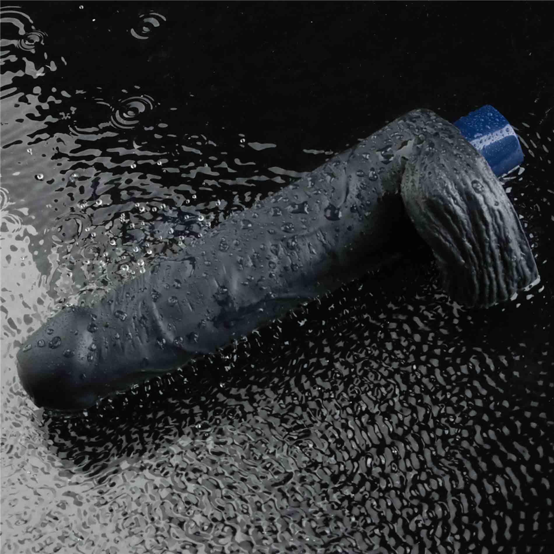 Vibrator Lovetoy Real Softee 9", 23 cm (czarny)