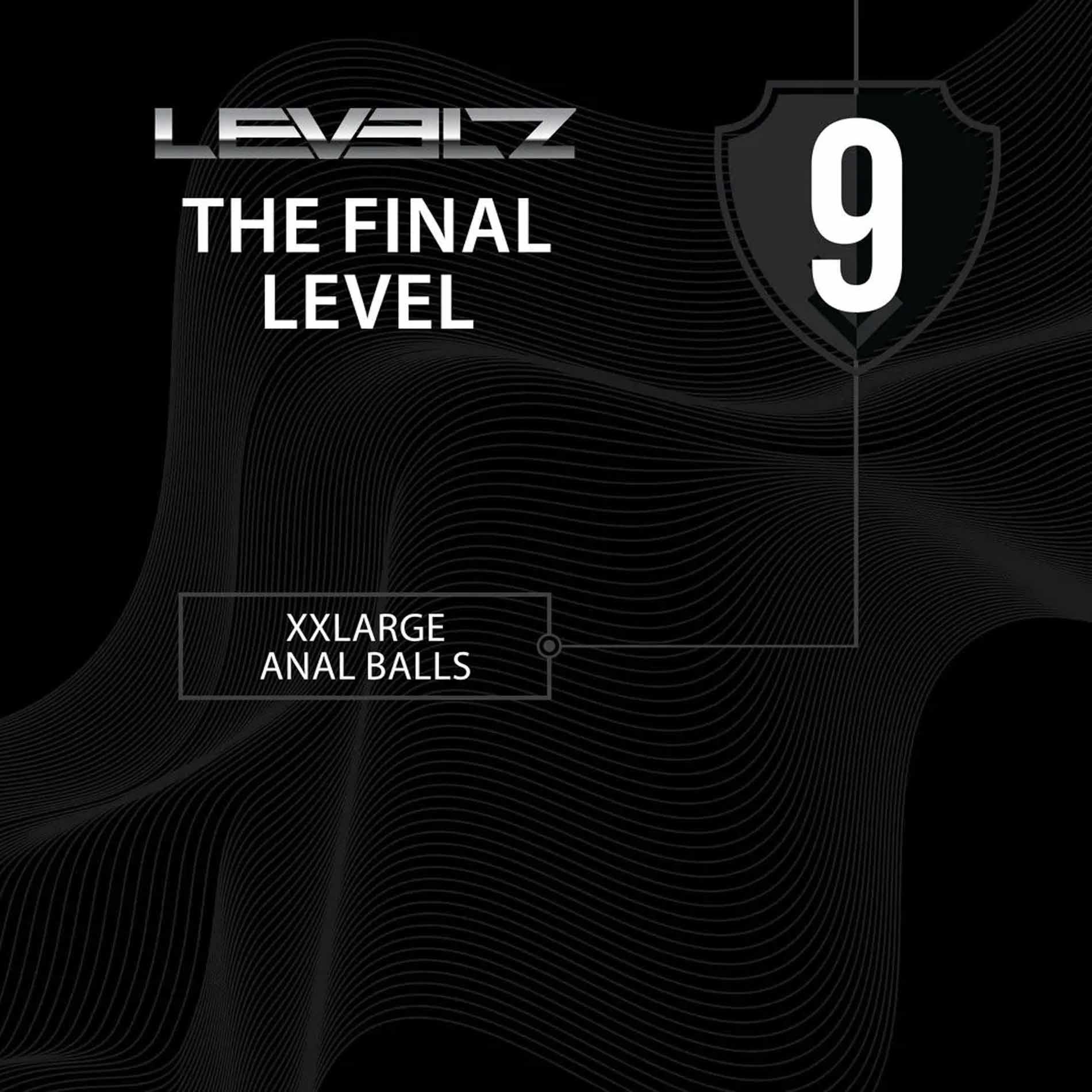 Анальные шарики Levelz by Shots Waterdrop Silicone Anal Balls XXL, 56.5 см (черный)