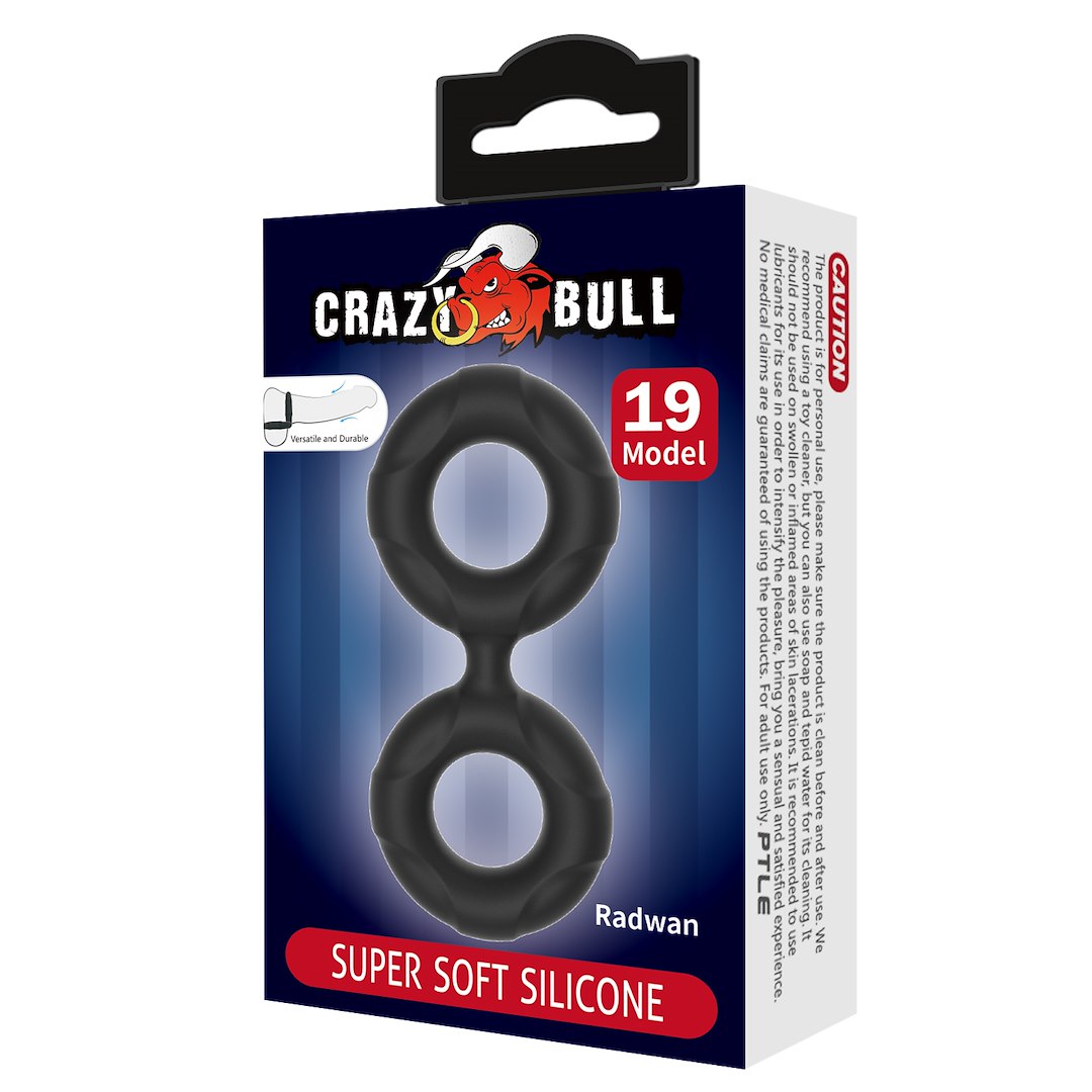 Эрекционное кольцо Crazy Bull Radwan, 10 см (черный)