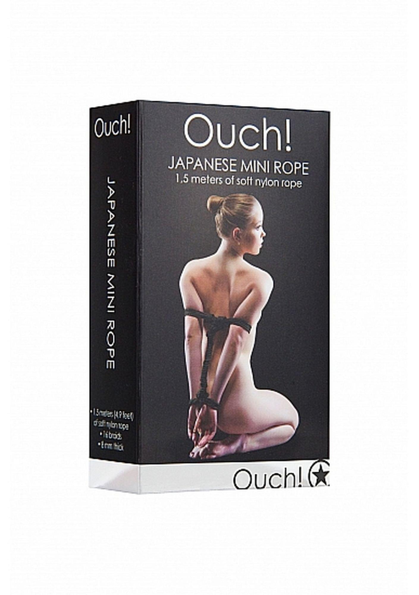 Веревка Ouch! Japanese Rope, 1.5 м (черный)
