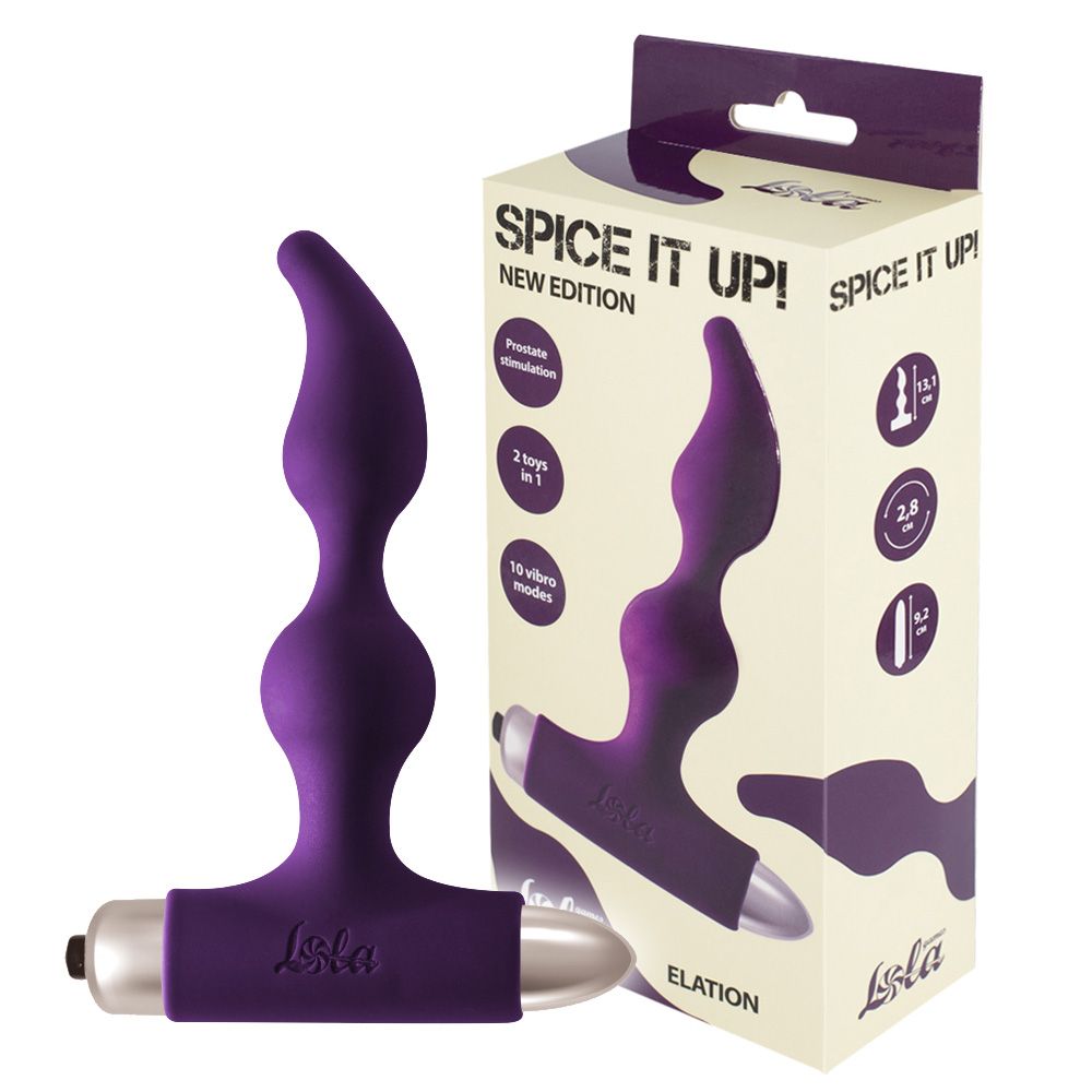 Korek analny Lola Toys Elation, 13,1 cm (fioletowy)